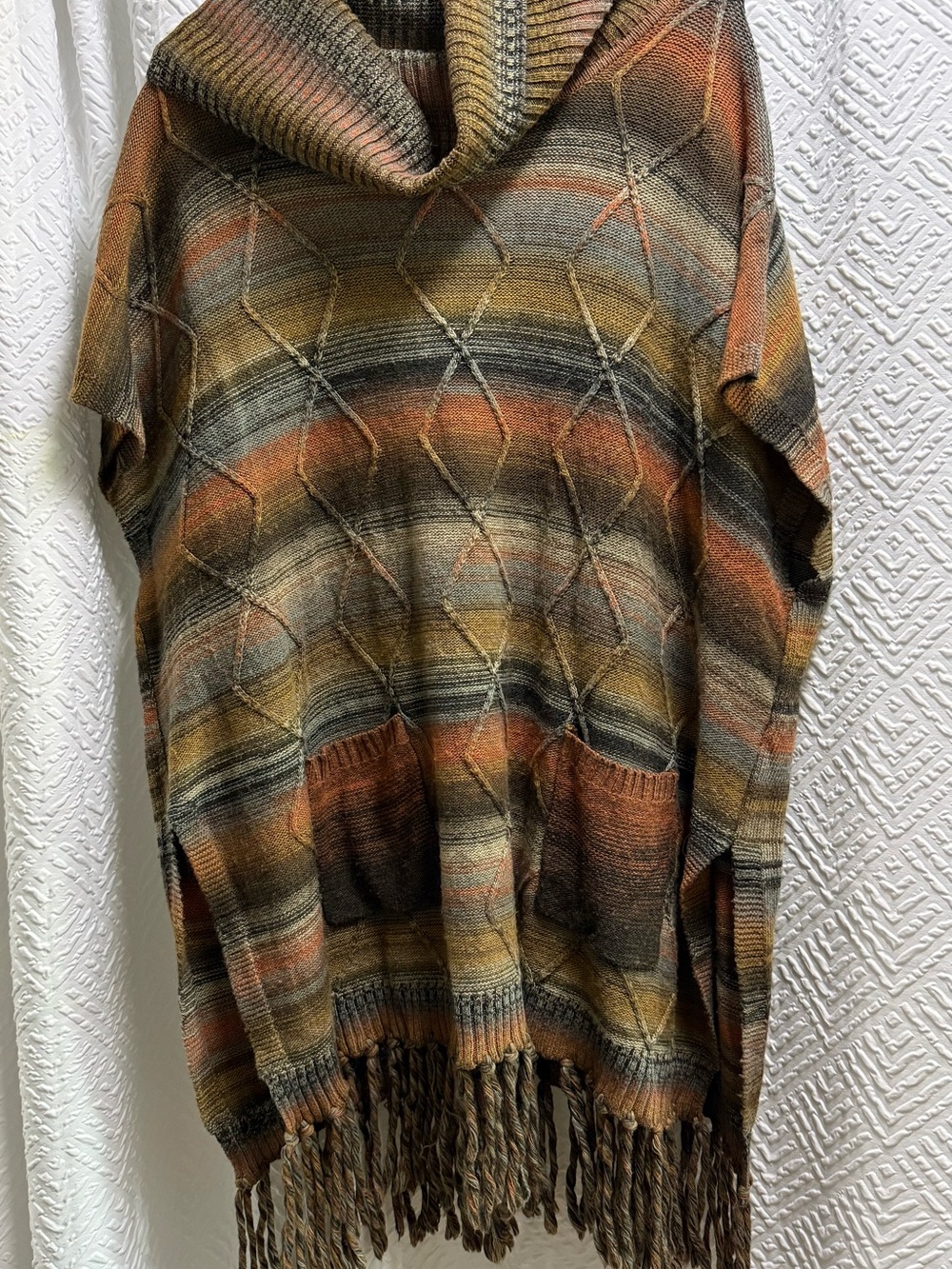 Dor Dor Couture Sweater Poncho Sz large